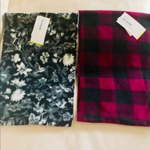 OLD NAVY FLEECE BLANKET INFINITY SCARVES